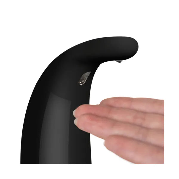 Érintésmentes automata szappanadagoló, 300 ml, IPX7, fekete