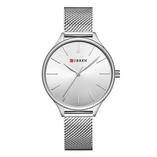 Curren 9024 női karóra, ezüst fém szíj, quartz, díszdobozzal