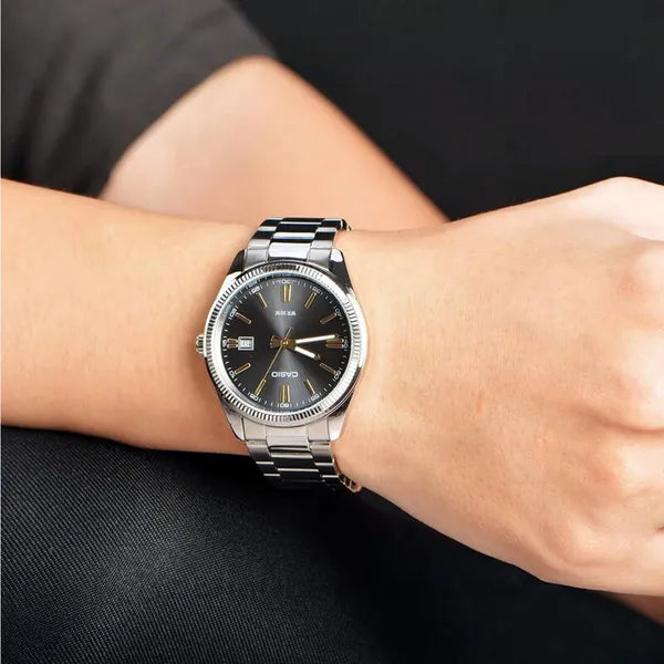 Casio LTP-1302D-1A2V női karóra, rozsdamentes acél, fekete számlap