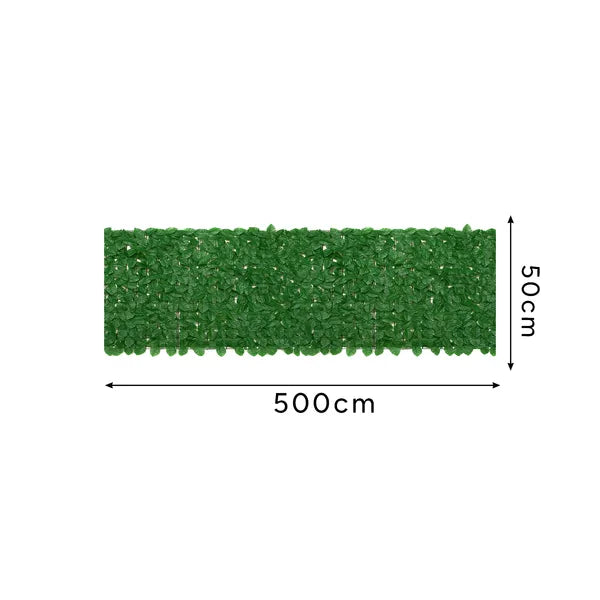 Gardlov borostyán műsövény, 5×0,5 m, UV-álló PP panelek, sűrű lomb, balkon
