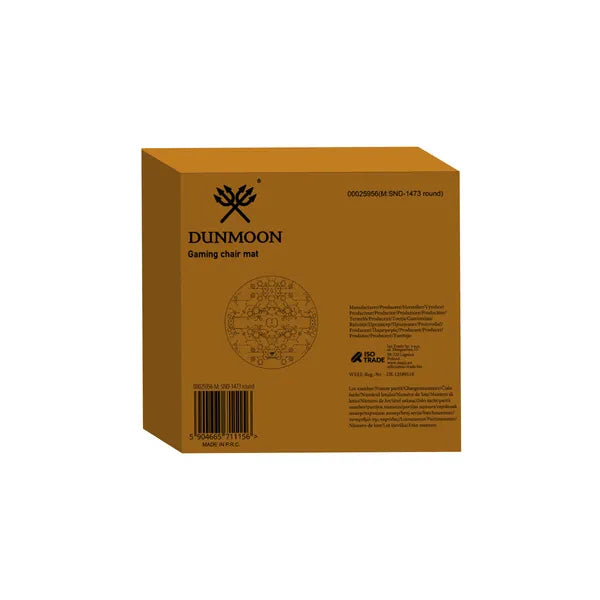 Dunmoon kerek gamer székalátét 120 cm, 4 mm, csúszásgátló, mosható
