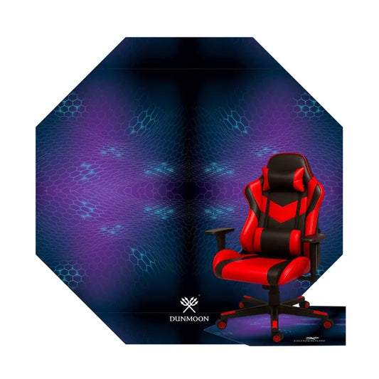 Dunmoon nyolcszögletű gamer székalátét, 120×120 cm, 4 mm, vízálló, csúszásgátló