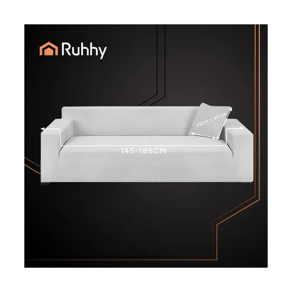 Kanapévédő stretch huzat 145-185 cm, világosszürke, Ruhhy 26035