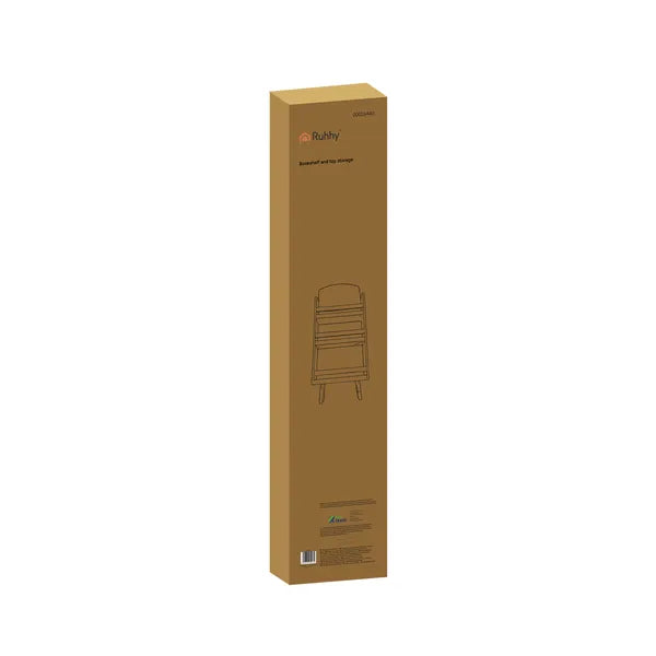 Gyerek játék- és könyvespolc 3 polccal, fehér MDF, 95×15×50 cm