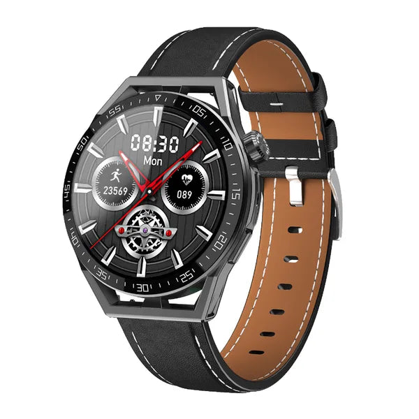 Férfi okosóra 1,35” IPS érintőkijelzővel, Bluetooth hívás, NFC, IP67, fekete