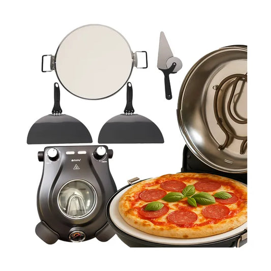 Ruhhy 26050 elektromos pizzasütő kőlapos, 33 cm, 2000 W