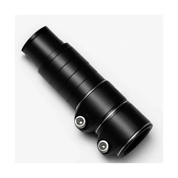 Kormányszár adapter 28,6 mm, 13 cm emelés, alumínium, fekete