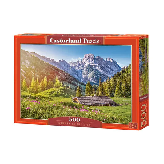 500 darabos puzzle – Nyár az Alpokban, 47×33 cm
