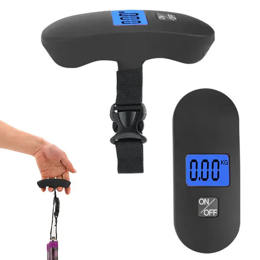 Digitális poggyászmérleg LCD kijelzővel, 40 kg kapacitás