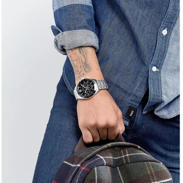 Tommy Hilfiger Luke férfi karóra, quartz, acél, 45 mm, ezüst
