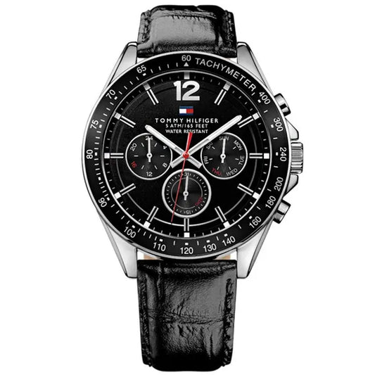 Tommy Hilfiger Luke 1791117 férfi karóra, bőr szíj, 44 mm, WR50