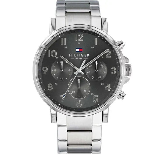 Tommy Hilfiger férfi karóra, quartz, acél szíj, 45 mm, WR50, ezüst