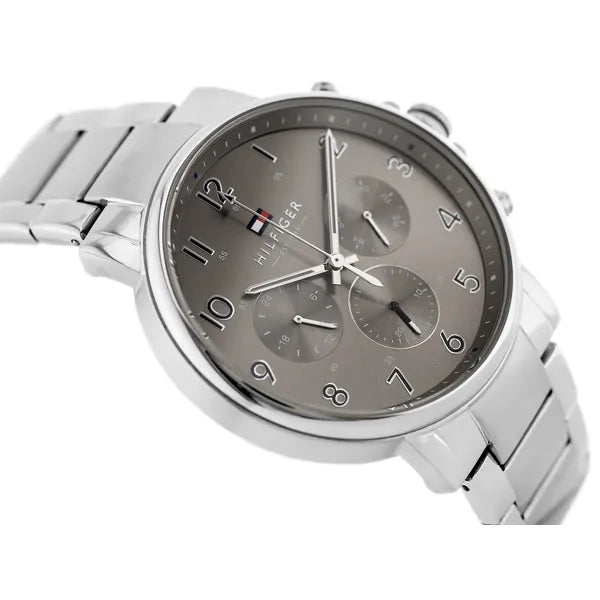 Tommy Hilfiger férfi karóra, quartz, acél szíj, 45 mm, WR50, ezüst