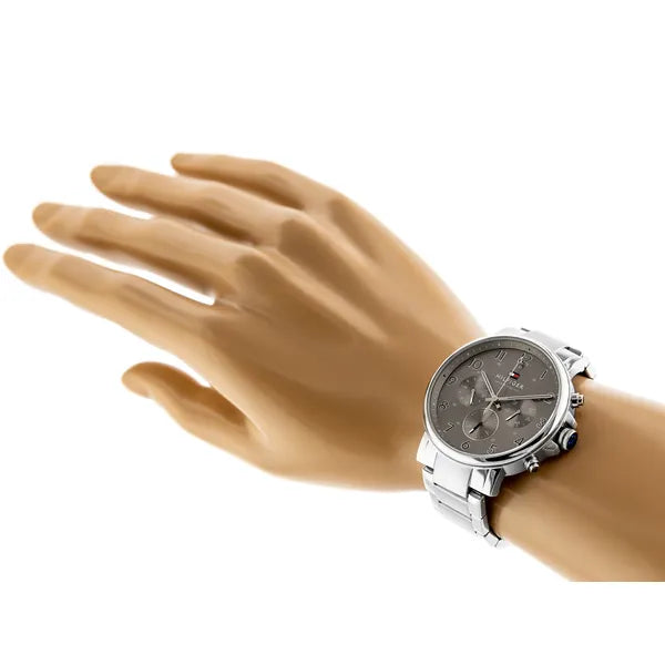 Tommy Hilfiger férfi karóra, quartz, acél szíj, 45 mm, WR50, ezüst