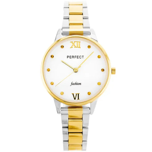 Perfect S364 női karóra, quartz, két tónusú acél szíj, 34 mm