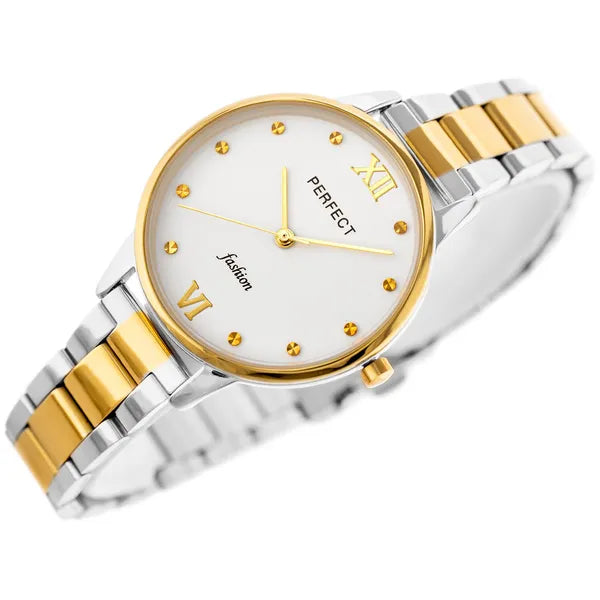 Perfect S364 női karóra, quartz, két tónusú acél szíj, 34 mm