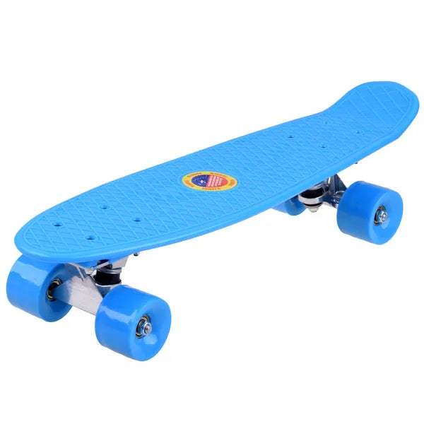 Színes műanyag fishboard gördeszka 55×14,5 cm, 50 kg teherbírás