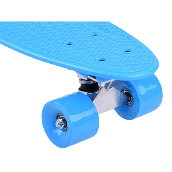 Színes műanyag fishboard gördeszka 55×14,5 cm, 50 kg teherbírás