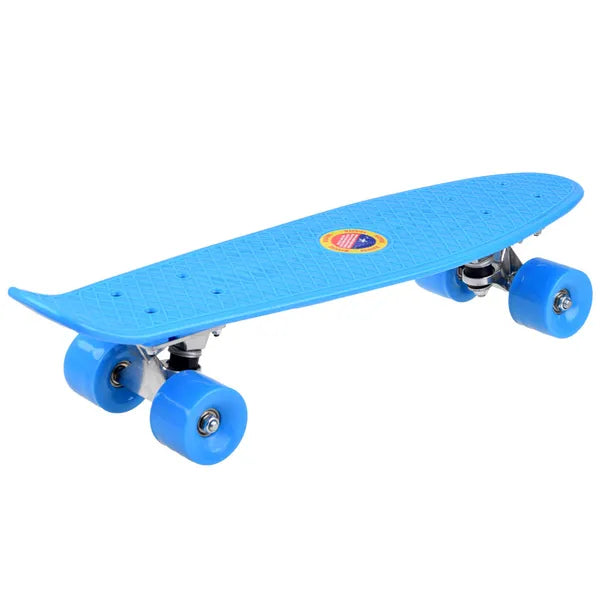 Színes műanyag fishboard gördeszka 55×14,5 cm, 50 kg teherbírás