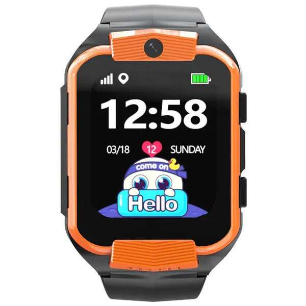 Pacific 32 gyerek okosóra GPS, 4G, IP65, 1,69″, narancs/fekete