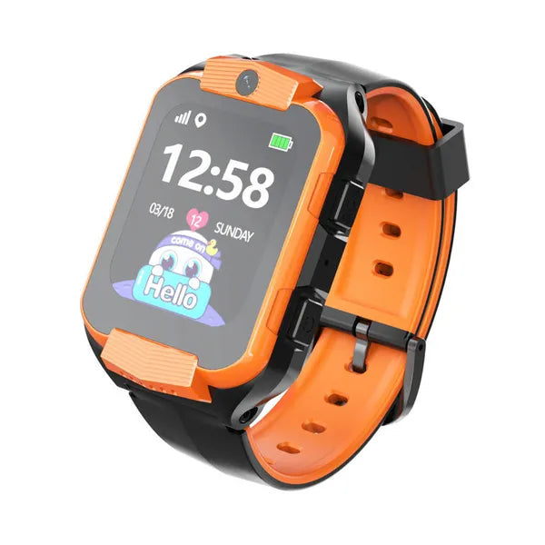 Pacific 32 gyerek okosóra GPS, 4G, IP65, 1,69″, narancs/fekete