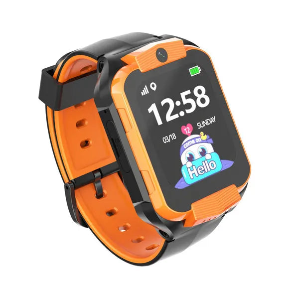 Pacific 32 gyerek okosóra GPS, 4G, IP65, 1,69″, narancs/fekete