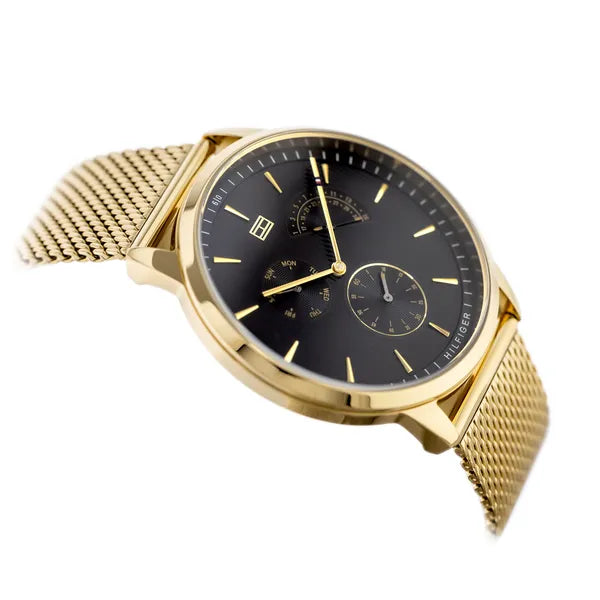 Tommy Hilfiger Brad férfi karóra arany nemesacél 45 mm kvarc