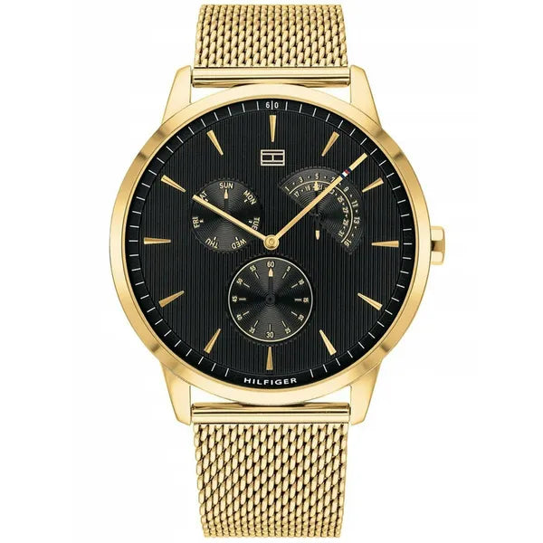 Tommy Hilfiger Brad férfi karóra arany nemesacél 45 mm kvarc