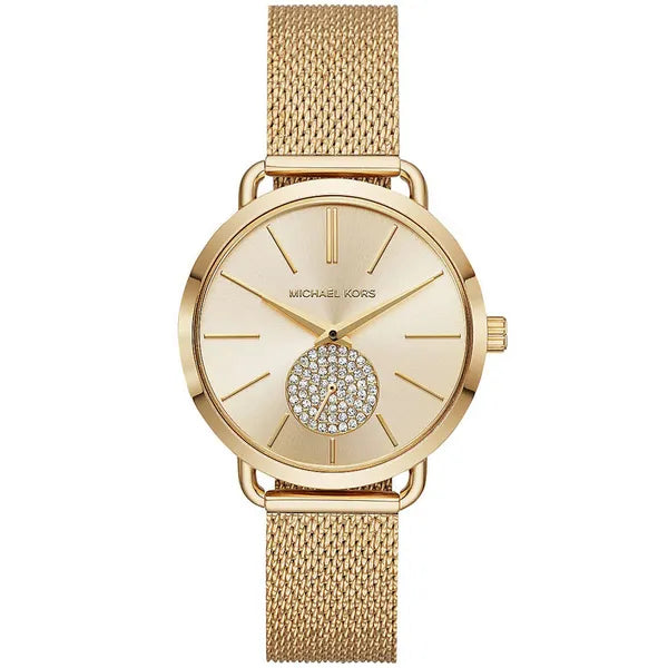 Michael Kors Portia MK3844 női arany nemesacél karóra, 36 mm, WR50