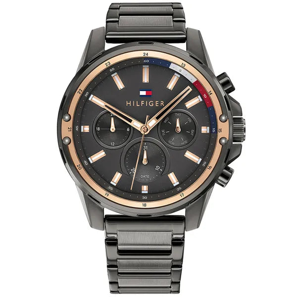 Tommy Hilfiger Mason 1791790 férfi rozsdamentes acél grafit karóra 45 mm