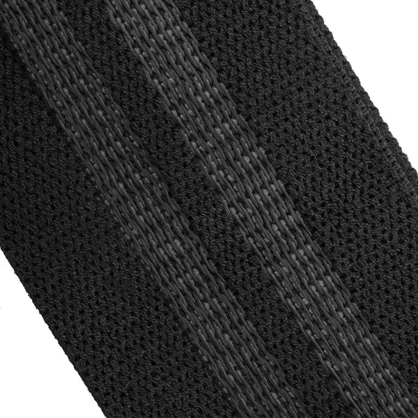 Erős ellenállású fekete fitness gumiszalag 86 cm × 8 cm