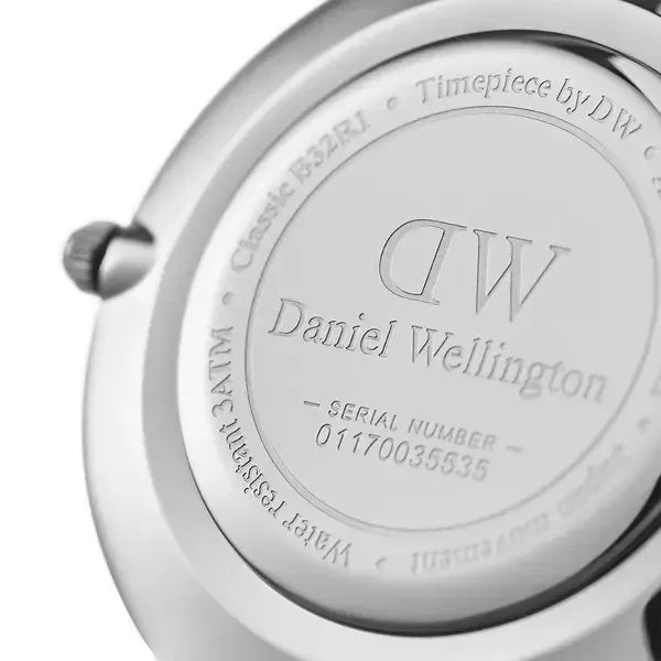 Daniel Wellington Petite Ashfield női karóra 28mm, fekete/ezüst, acél