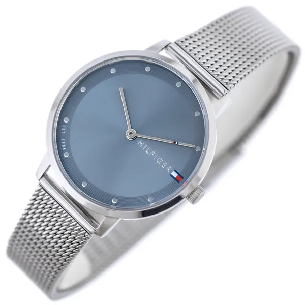 Tommy Hilfiger Pippa női karóra 35 mm, kék számlap, acél szíj