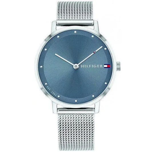 Tommy Hilfiger Pippa női karóra 35 mm, kék számlap, acél szíj