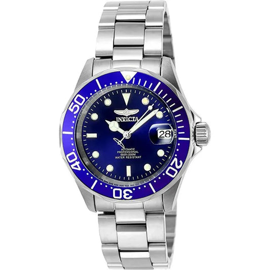 Invicta Pro Diver férfi automata karóra 40 mm, WR200, nemesacél, kék