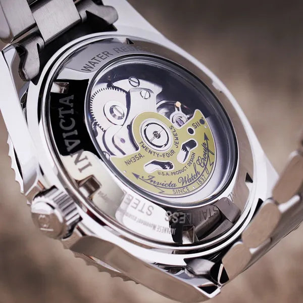 Férfi automata búváróra 40 mm, fekete számlap, WR200, rozsdamentes acél