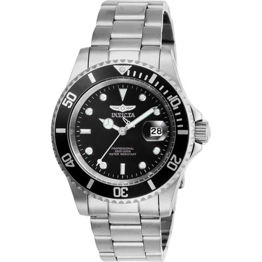 Férfi Invicta Pro Diver 26970 karóra, 40 mm, 200 m vízálló, acél, fekete számlap