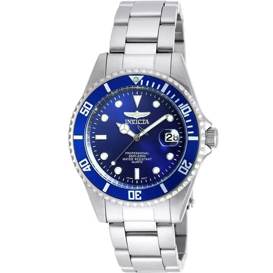Invicta Pro Diver 9204 uniszex karóra, 37,5 mm, WR200, kék/szürke, quartz