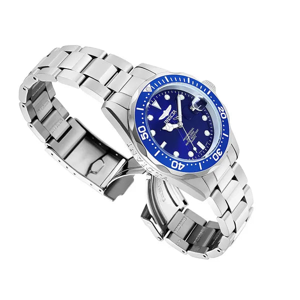 Invicta Pro Diver 9204 uniszex karóra, 37,5 mm, WR200, kék/szürke, quartz