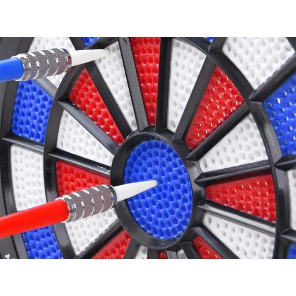 Műanyag darts tábla 18,5 cm átmérővel, 3 összecsukható nyíllal