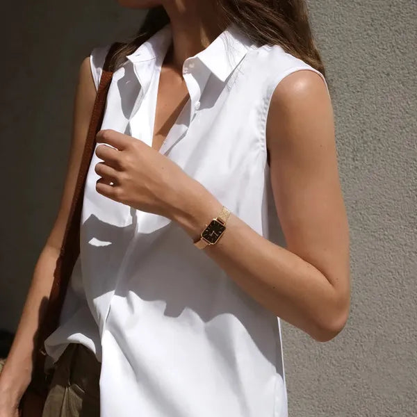 Daniel Wellington Quadro DW00100432 női karóra, rózsaarany, fekete számlap