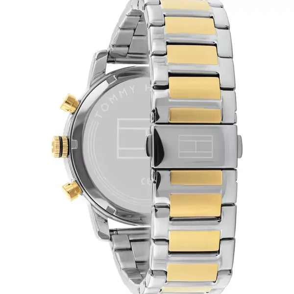 Tommy Hilfiger 1791559 Decker férfi karóra, 48 mm, két tónusú acél szíj