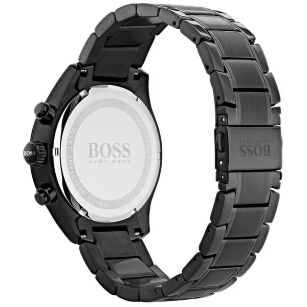 Hugo Boss Grand Prix 1513578 férfi karóra, fekete acél, kronográf