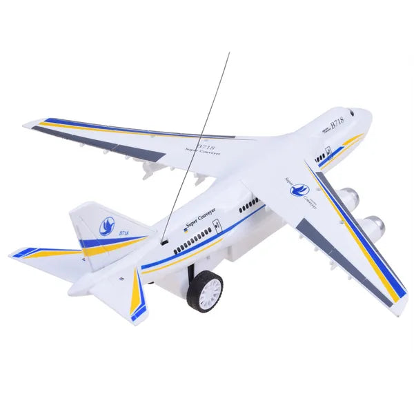 B718 RC távirányítós repülőgép LED fényekkel, 32 cm