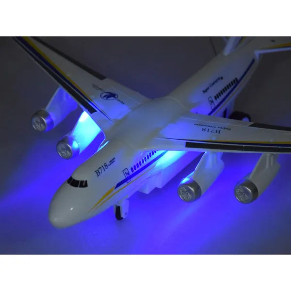 B718 RC távirányítós repülőgép LED fényekkel, 32 cm