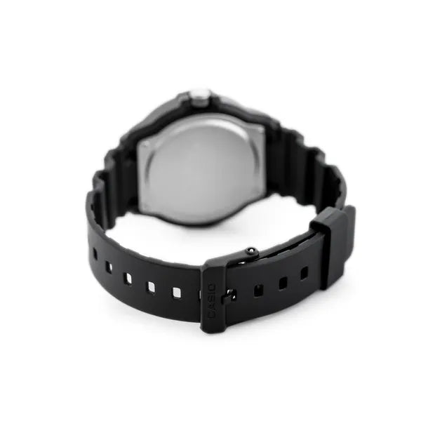Casio MRW-200H-7B férfi karóra, 100 m vízálló, dátum, fekete szíj, fehér számlap