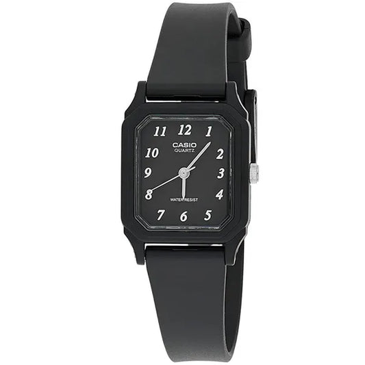 Casio LQ-142-1B női karóra fekete, műanyag szíj, WR30
