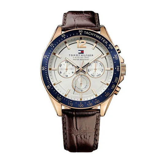 Tommy Hilfiger 1791118 férfi karóra, 46 mm, bőrszíj, WR50