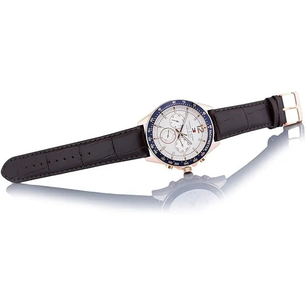 Tommy Hilfiger 1791118 férfi karóra, 46 mm, bőrszíj, WR50