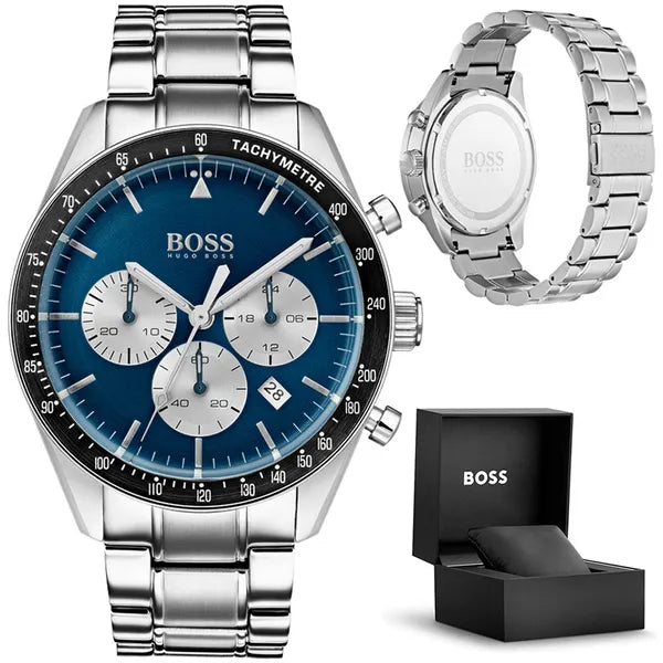 Hugo Boss Trophy 1513630 férfi karóra, 44 mm, kronográf, acél